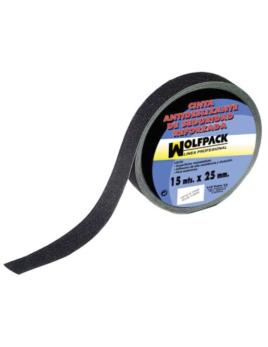 Cinta Antideslizante Negra 15 m. x 50 mm. Uso...