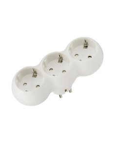 Adaptador / Ladrón 3 Tomas 16 A. 250 V. Schuko