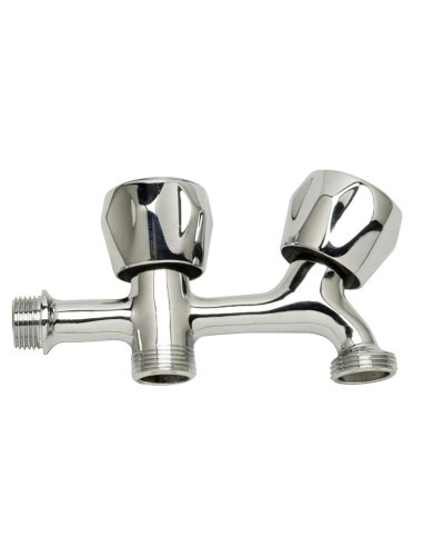 Grifo Lavadora Doble Rosca