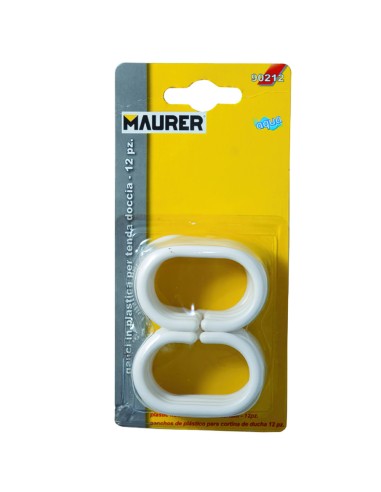 Juego Ganchos Plastico Cortina Baño (Blister 12...