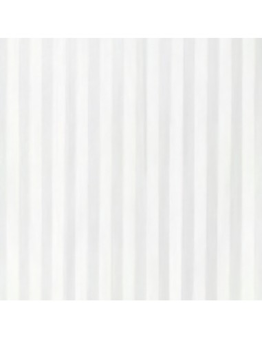 Cortina Ducha Tela Rayas Blancas 180x200 cm.