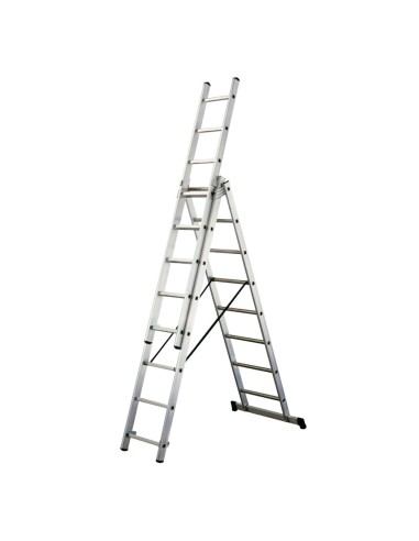 Escalera Aluminio Industrial 14+14+14   3x4 mt.