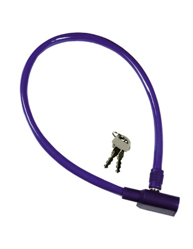 Cable Bicicleta Con llave   8 mm.  x 60 cm.
