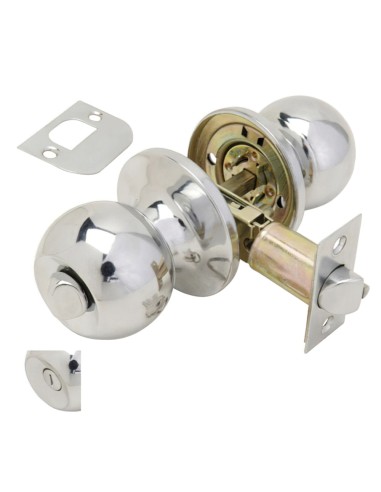 Pomo Puerta Wolfpack Con Condena Cromado Para...