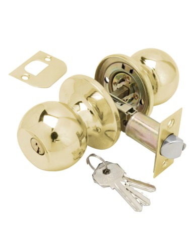 Pomo Puerta Wolfpack Con Llave Latonado