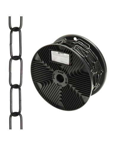 Cadena Decorativa Lisa Negra 3,4x43 mm. Rollo...
