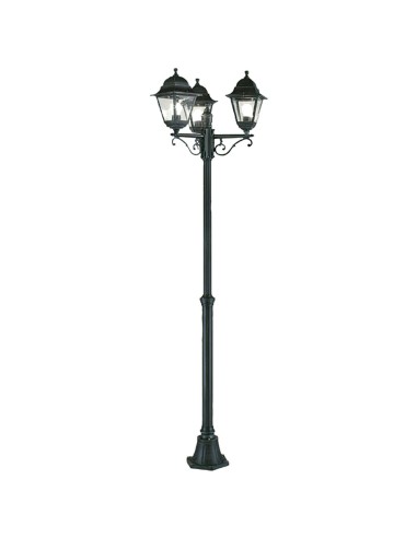 Farol Jardin Extensible Con Columna 3 Faroles 2...