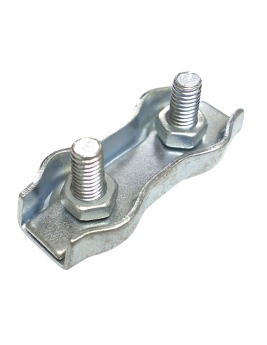 Sujetacables Plano Doble   4 mm. (Bolsa 100...