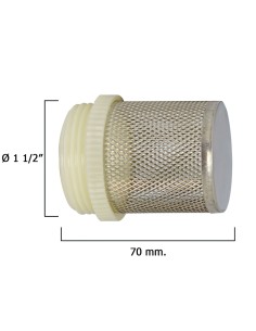 Filtro Inoxidable Para Válvula Retencion    1 1/2"