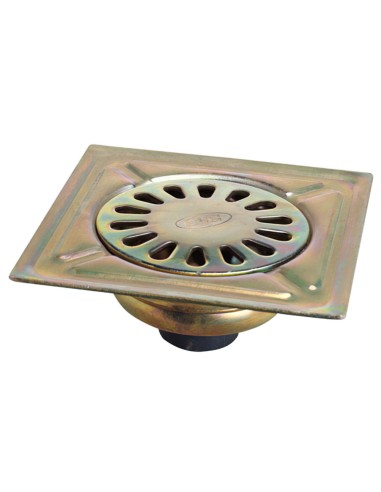 Sumidero Acero Bicromatado  80x80 mm. Toma de...