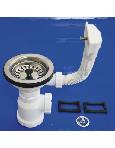 Sifon Botella T-2-CR  1 1/2 con  Rebosadero y...