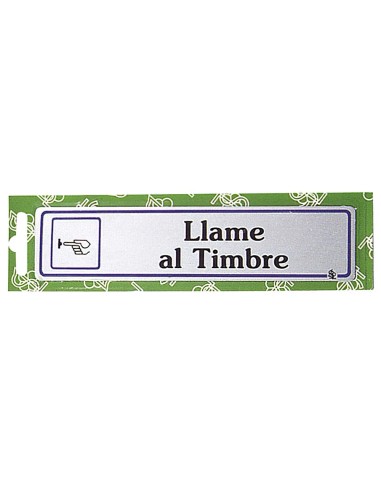 Rotulo "Llame Al Timbre"