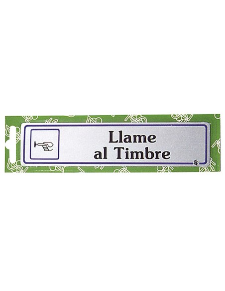 Rotulo "Llame Al Timbre"