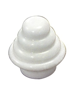 Terminal Barra Exterior Tubo 12 mm.Ø Blanco