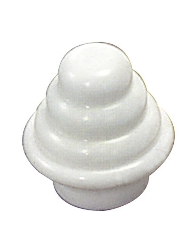 Terminal Barra Exterior Tubo 12 mm.Ø Blanco