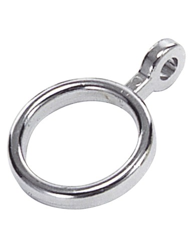 Anillas Dobles Cortina Plata Ø Interior 20 mm.