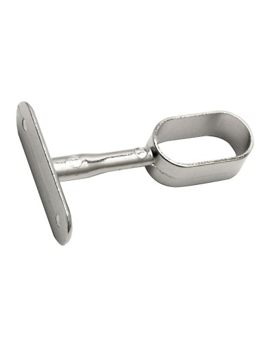 Soporte Barra Ovalado Central Niquel