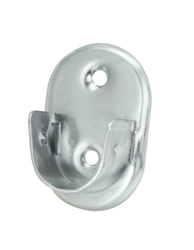 Soporte Lateral Oval Zincado Lateral Ø 19 mm.