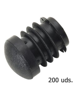 Contera WOLFPACK plastico redonda interior negra 18mm...
