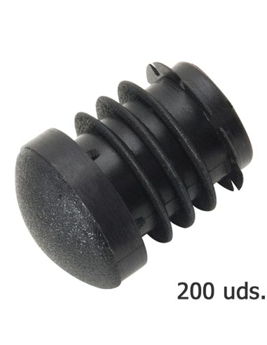 Contera Plastico Redonda Interior Negra Para...