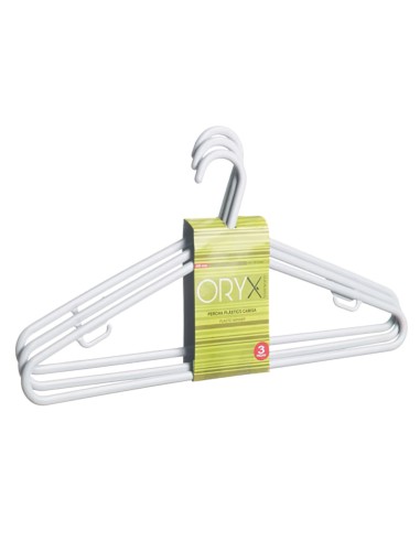 Juego Perchas de Plástico Camisa 410 mm. (Pack...