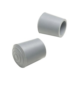 Taco Goma Para Andador  25 mm. Gris Bolsa 100 Unidades