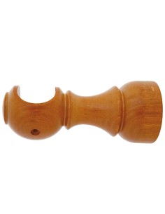 Soporte RIEL CHYC madera liso abierto 28x128mm Teca 05430110