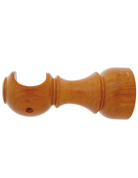 Soporte RIEL CHYC madera liso abierto 28x128mm Teca 05430110