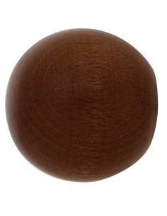 Terminal Madera Esfera 28x55 mm. Nogal