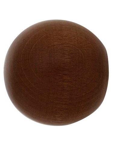 Terminal Madera Esfera 28x55 mm. Nogal
