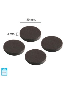 Iman WOLFPACK Ferrita disco D-20x3mm (blister 4und) 05411100