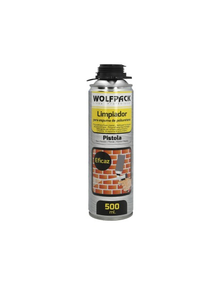 Limpiador espuma poliuretano WOLFPACK bote 500ml 14040230