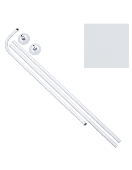 Barra Baño Curva 18 mm. (80x110 A 196) Blanco