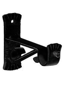 Soporte Forja Ø 20 mm. Caracol Negro Juego 2 Piezas