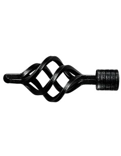 Terminal Forja Piña Ø 20 mm. Negro