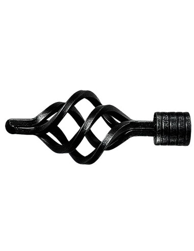 Terminal Forja Piña Ø 20 mm. Negro