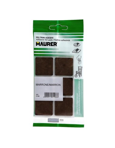 Fieltro Adhesivo 30 x 30 mm (Blister  6 Piezas)...