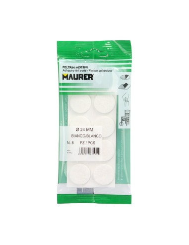 Fieltro Adhesivo Ø 24 mm. (Blister 8 Piezas)...