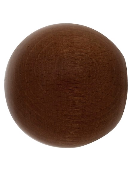 Terminal Madera Esfera 20x40 mm. Nogal