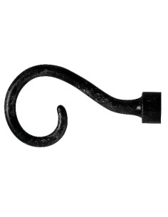 Terminal Forja Ibiza Ø 20 mm. Negro     Juego 2 Piezas