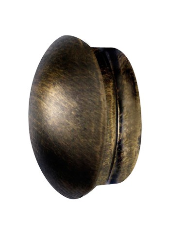 Terminal Forja Tapon Ø 20 mm. Negro / Dorado...