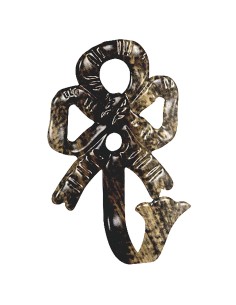 Alzapaños Forja Lazo Negro / Dorado     Juego 2 Piezas