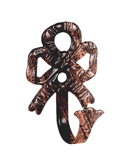 Alzapaños Forja Lazo Negro / Cobre    Juego 2 Pieza