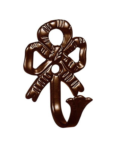 Alzapaños Forja Lazo Oxido        Juego 2 Piezas