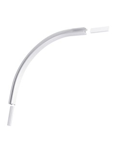 Codo Con Empalme Para Riel Aluminio P-950 Blanco