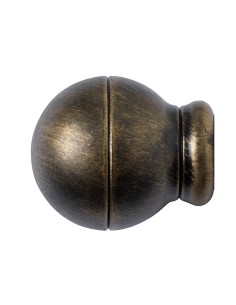 Terminal Forja Esfera Rayada Ø 20 mm. Negro / Oro Juego 2...