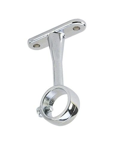 Soporte Central Redondo Para Tubo Ø16 Cromado