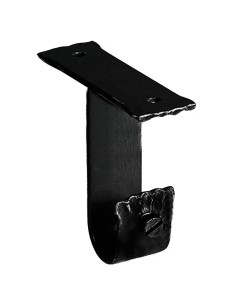 Soporte Techo Forja Ø 28 mm. Negro Juego 2 Piezas
