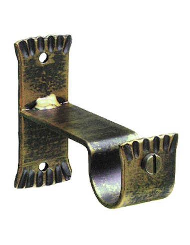 Soporte Central Forja Ø 28 mm. Negro / Dorado...