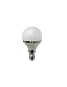 Bombilla Led Esferica E14. 4 W. - 25 W. 300 lúmenes. Luz...